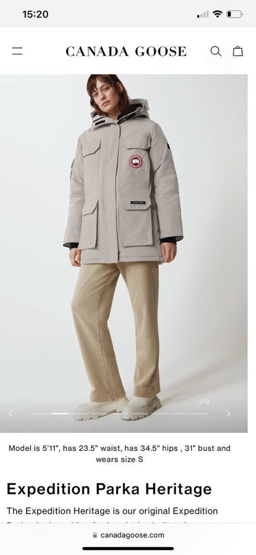 Пуховая парка Canada Goose