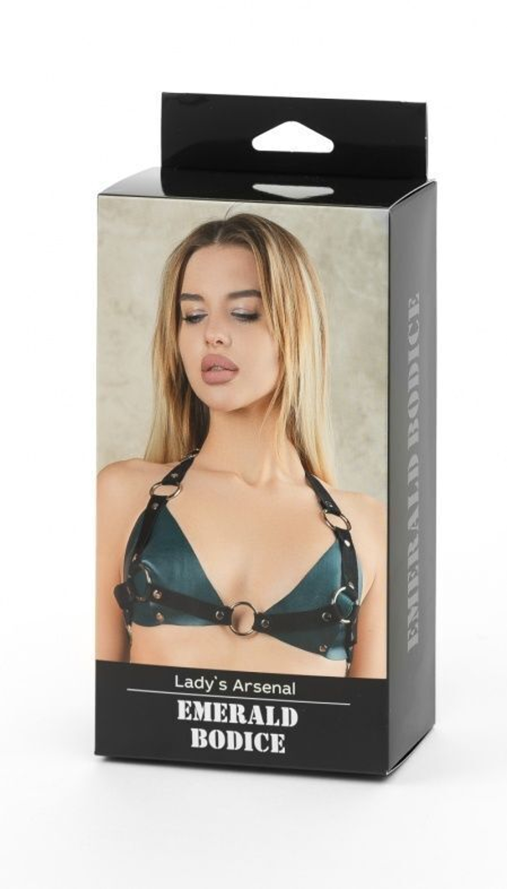 Изумрудный лиф с колечками Emerald Bodice (Размер: S-M-L) (Цвет: изумрудный)