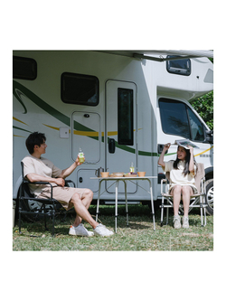 Кресло туристическое Naturehike 49х56х95 см, складное, черное