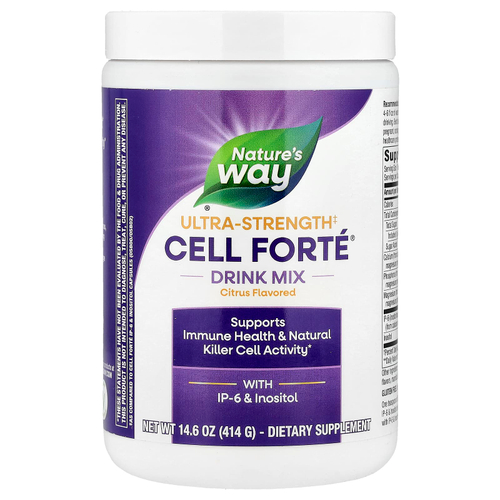 Nature's Way, Смесь для напитков Cell Forté®, с IP-6 и инозитолом, усиленный, цитрусовый, 414 г (14,6 унции)