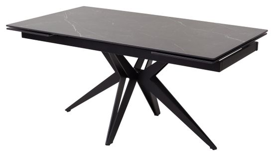 Стол FORIO 160 MATT BLACK MARBLE SOLID CERAMIC / BLACK