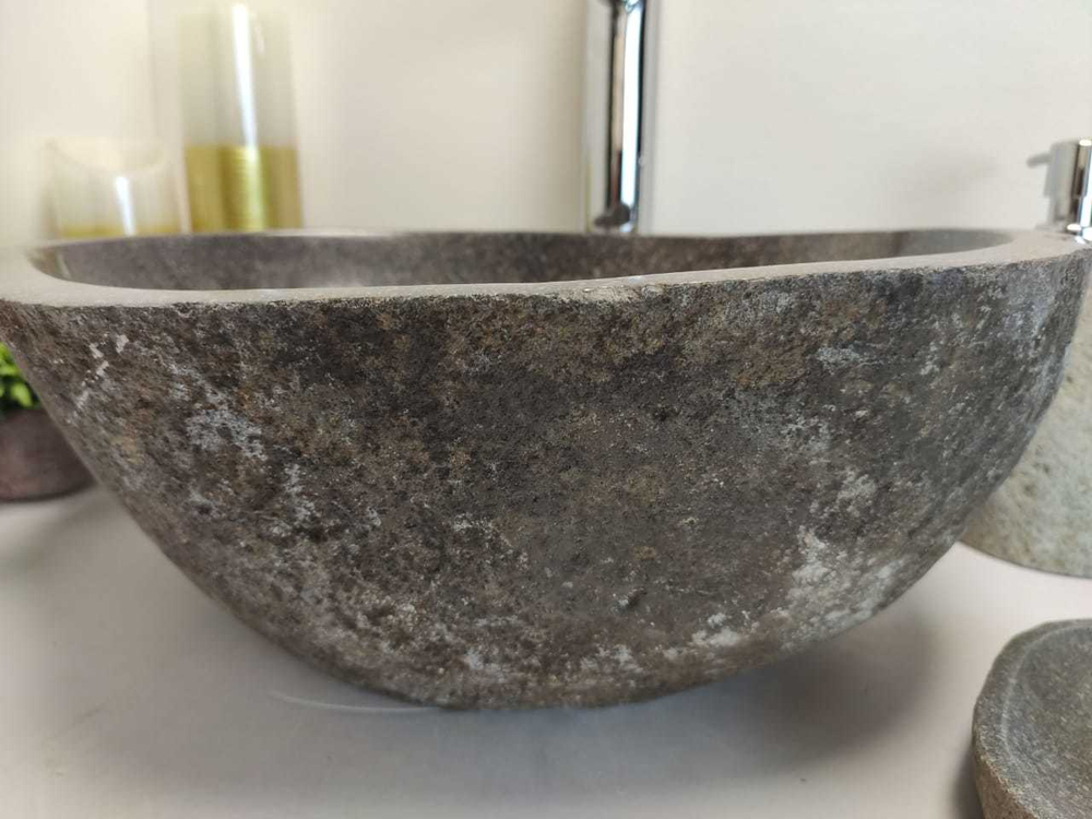 Раковина из речного камня RSM0643 43x36x15 см