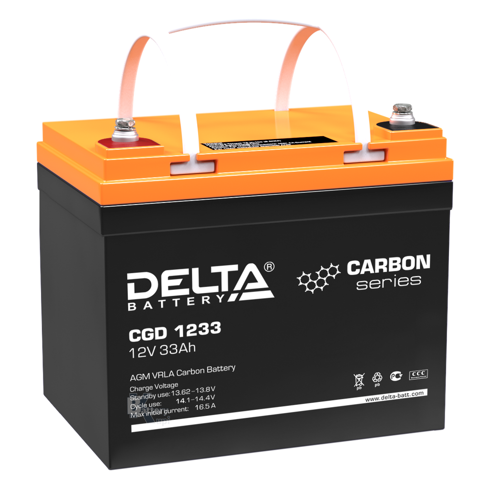 Аккумулятор Delta CGD 1233 (AGM+Carbon)