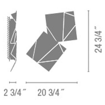 Бра The Origami Double LED Wall Sconce