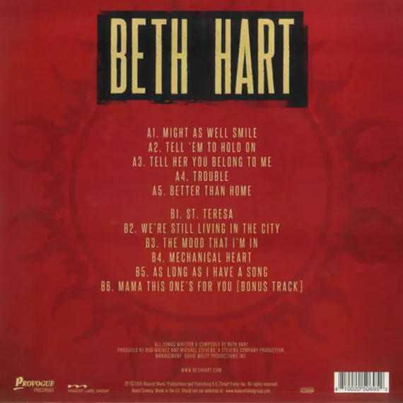 Beth Hart – Better Than Home LP