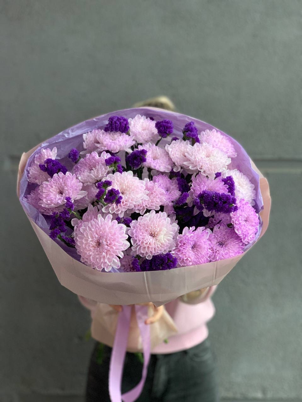 Букет цветов Фиолетовый дуэт