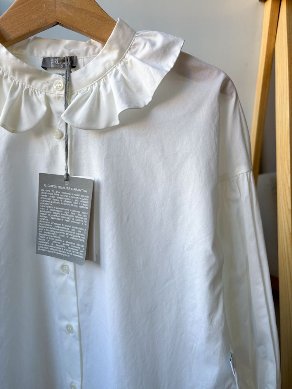 Новая хлопковая блузка Il Gufo, 116