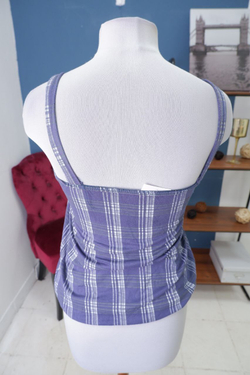 Топ из вискозы в клетку 44-46 размер