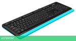 Клавиатура A4Tech Fstyler черный/синий (FKS10)