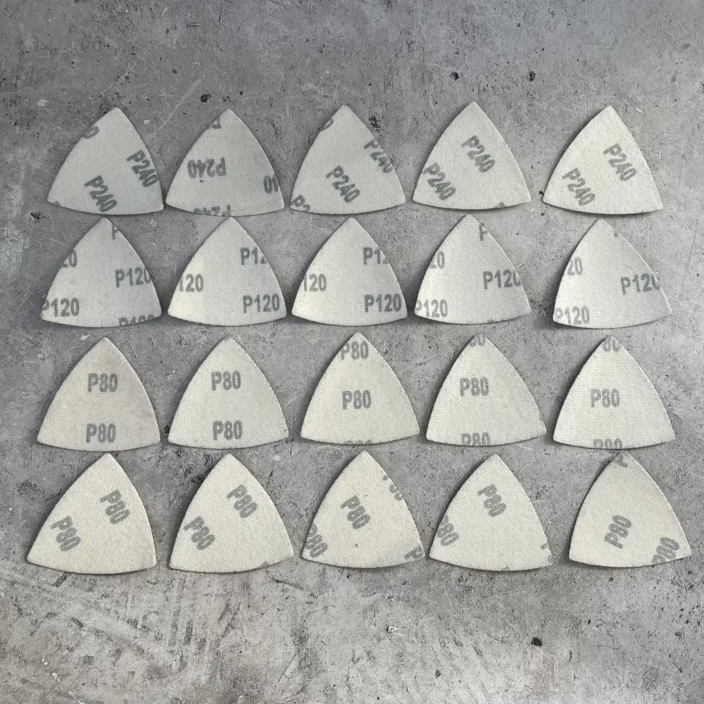 Бумага шлифовальная для реноватора 20 штук (дерево, металл, керамика), P80, P120, P240