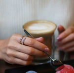 кольцо карамель разъемное