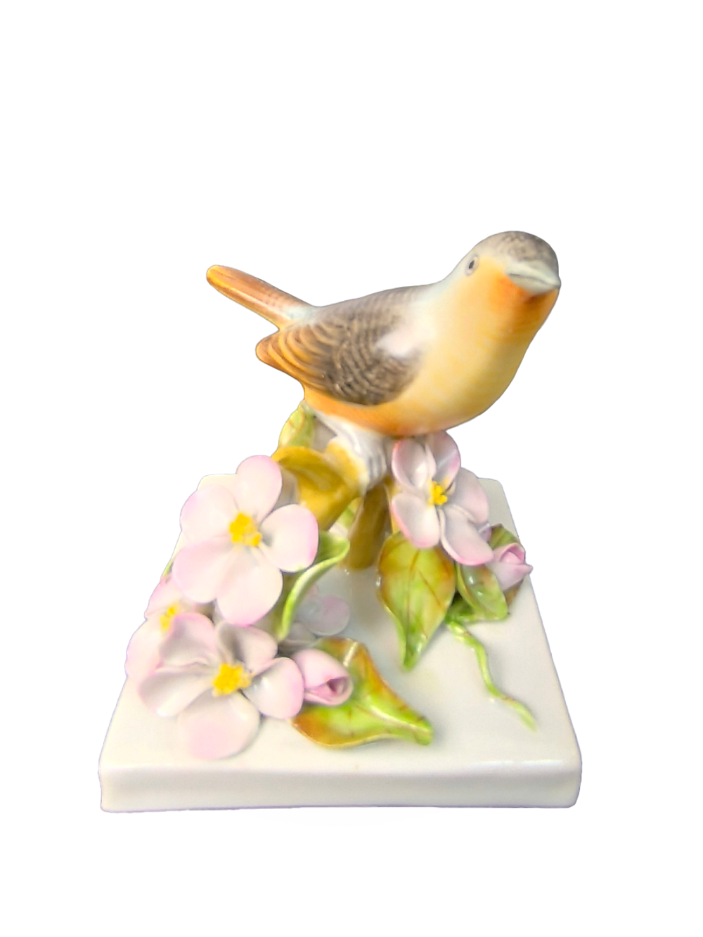 Фарфоровая статуэтка (миниатюра) "Птица на ветке" Herend