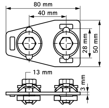 Соединитель Walraven BIS RapidRail T-образный для профилей WM (арт. 6584090)