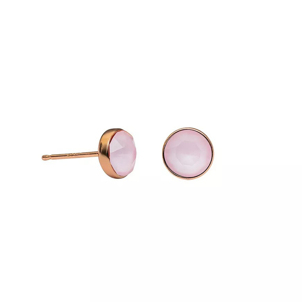 Серьги-пусеты Fiore Luna Crystal Powder Rose SWE298 PR RG