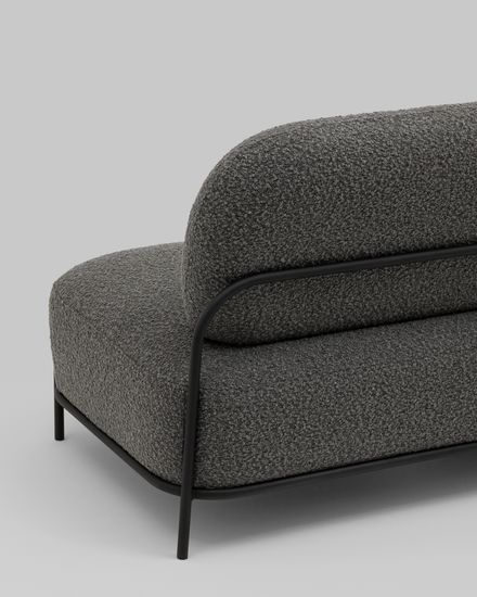 Диван Стоун new ткань букле тёмно-серый