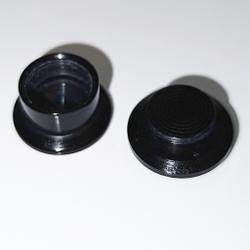 Акриловые плаги "Черный кот" (диаметр 6 мм) 1 штука, для пирсинга ушей