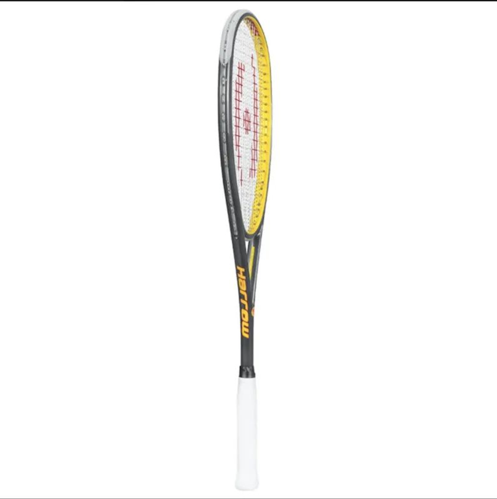Harrow Vapor 115 Misfit, Squash Racket, Grey/Yellow/Red
