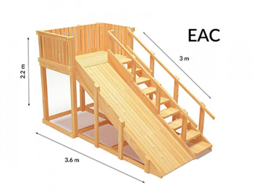 Зимняя горка TORUDA Север wood-3 (скат 3 м)