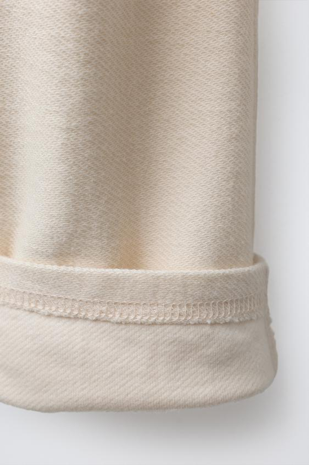 ZARA БРЮКИ ИЗ САРЖИ С ПУГОВИЦЕЙ, ЭКРЮ