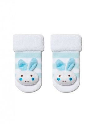 Детские носки Sof-Tiki 18С-263СП (махровые, с мордашками и отворотом) рис. 400 Conte Kids