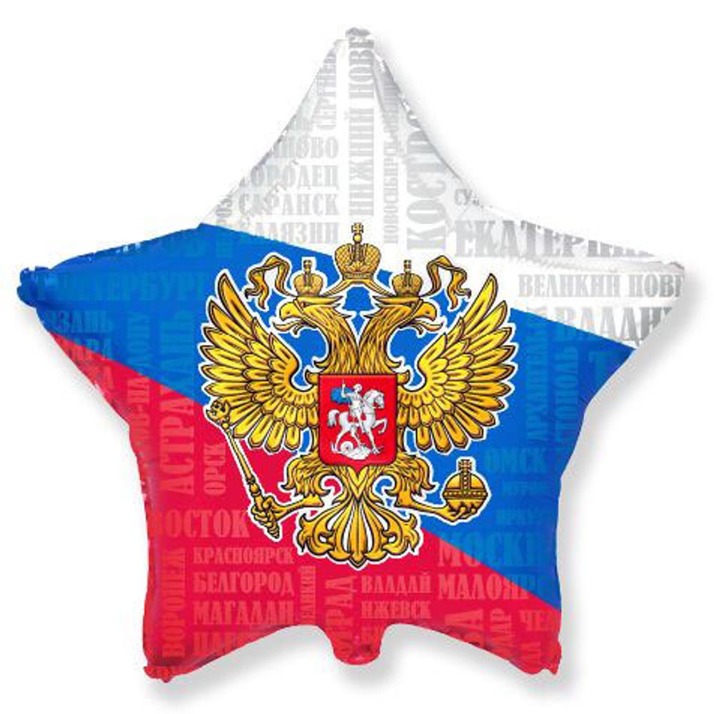 Ag (19&#39;&#39;/48 см) Звезда, Россия, герб, 1 шт.