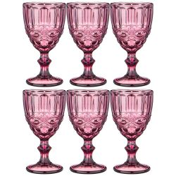 НАБОР БОКАЛОВ ДЛЯ ВИНА "СЕРПЕНТИНА" ИЗ 6ШТ. СЕРИЯ "MUZA COLOR" 300МЛ. / В=17 СМ (КОР=4НАБ.)