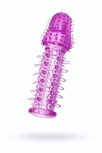 Насадка с шипами Big Boy фиолетовая 13,5 см