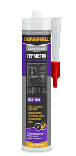 Силиконовый герметик DONEWELL универсальный прозрачный 260 мл DSK100
