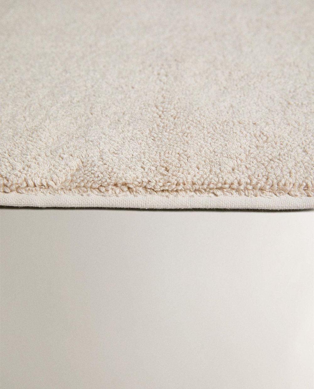 Zara Home - Хлопковый коврик для ванной с рисовой строчкой, бежевый, 60x90 см