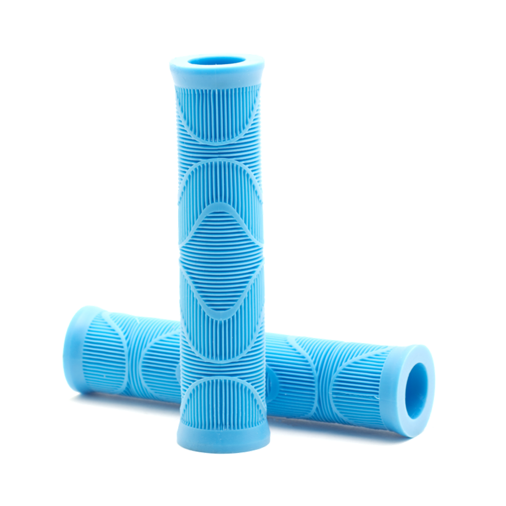 BMX грипсы DUO Homan Flangeless cyan blue