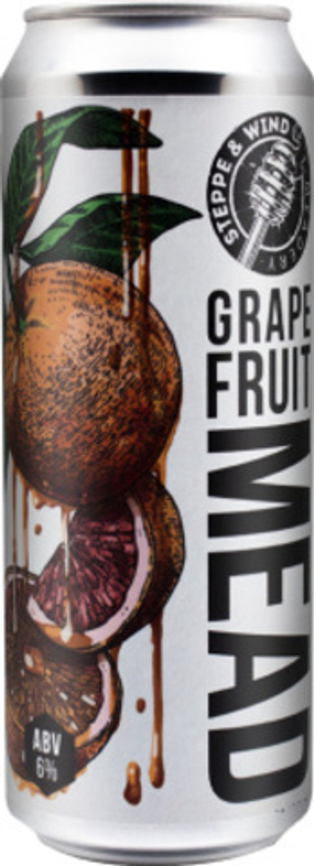 Медовуха Степь И Ветер Грейпфрут & Мед / Mead Steppe & Wind Grapefruit & Honey 0.45 - банка