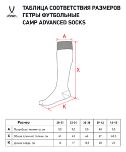 Гетры футбольные CAMP ADVANCED SOCKS, синий/белый