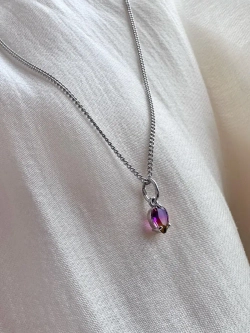 Серебряное колье с Аметрином