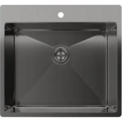 Rivelato Rinox 5450 PVD black Мойка нерж.сталь 1 чаша 540*500*200 мм, монтаж: врезной, материал: нержавеющая сталь, цвет: черный