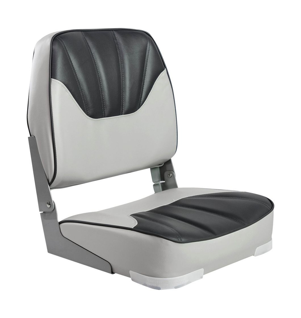 Кресло мягкое складное, обивка винил, цвет серый/угольный, Marine Rocket