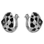 Серьги с Бриллиантами, Шпинелью и Цветной Эмалью, E0261-3/12