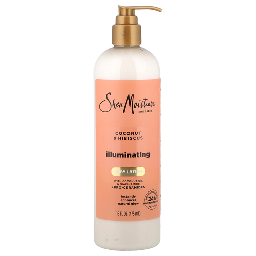 SheaMoisture, осветляющий лосьон для тела, кокос и гибискус, 473 мл (16 жидк. унций)