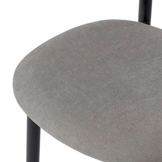 Стул Round, дымчато-серая рогожка