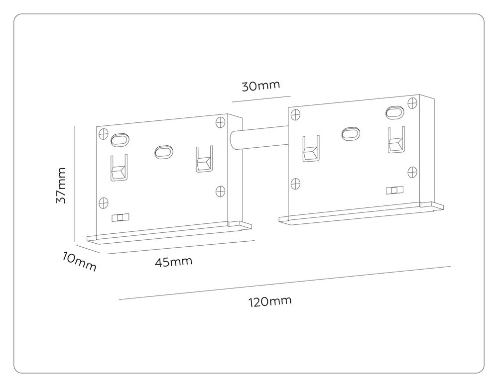 Ambrella Коннектор питания прямой для шинопровода Magnetic standard 48V 10mm Track System GL2030