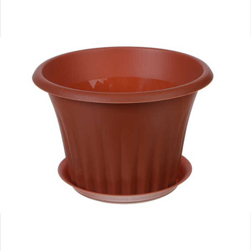 Кашпо КЭРОЛ 0,75 л D140мм с подставкой