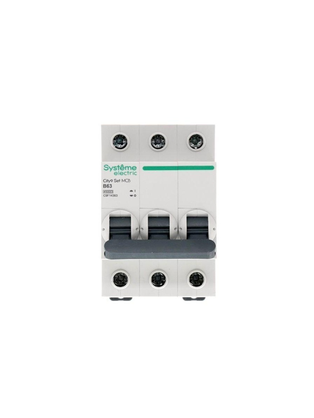 Выключатель автоматический модульный 3п B 63А 4.5кА City9 Set 400В SE C9F14363