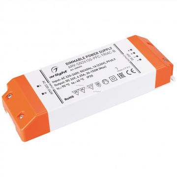 Блок питания для светодиодной ленты 150W 24V 6.25A IP20 029493 ARV-SN24150-PFC-TRIAC-B Arlight