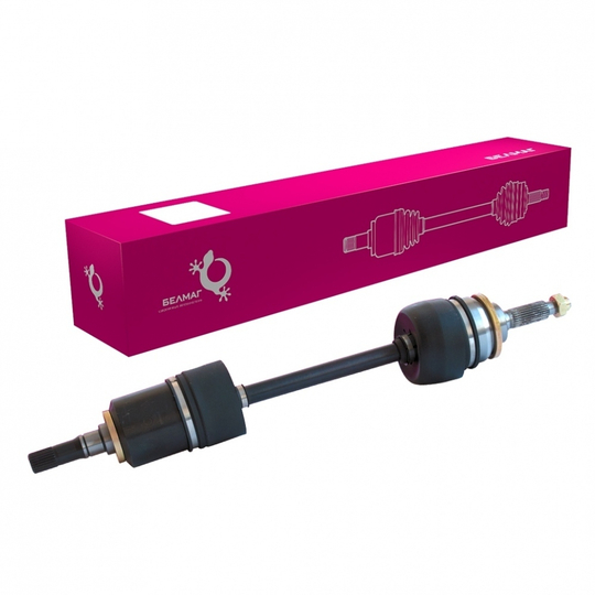 Привод левый Нива 4х4/Шевроле/Тревел (24 шлица) с трипоидными ШРУСами. Легированная сталь!