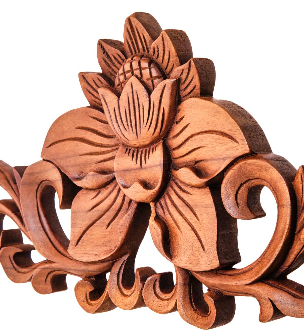 Decor and Gift 17-106 Панно резное «Цветы» (суар, о.Бали)