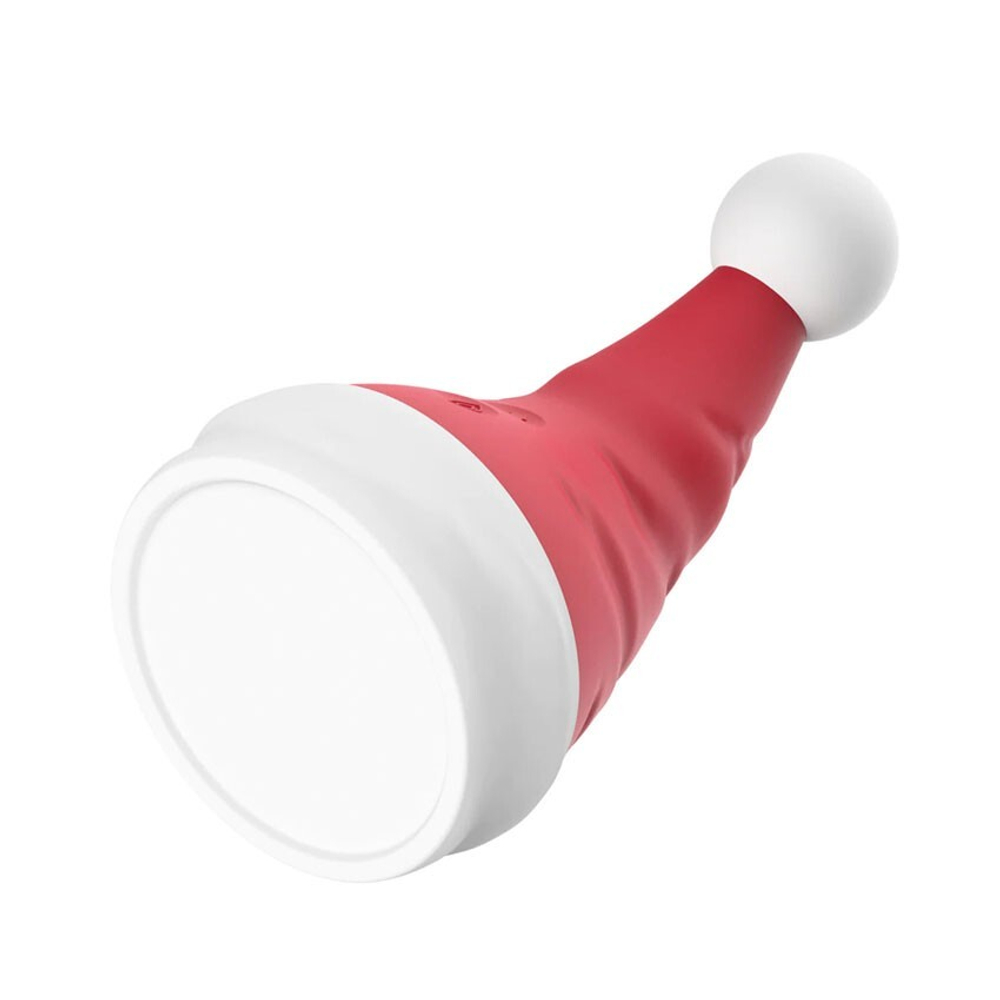 Вибростимулятор клитора Erokay Magical Santa Hat с язычком, 12,5 см