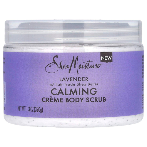 SheaMoisture, успокаивающий крем-скраб для тела, лаванда, 320 г (11,3 унции)
