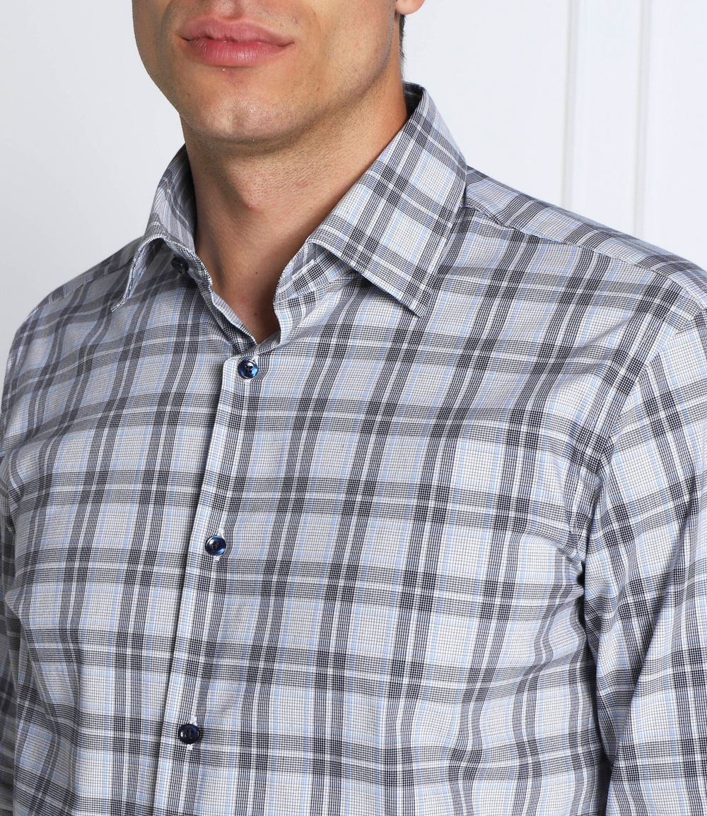 рубашка p-joe-kent-c1-222 BOSS BLACK - серый(50478805)