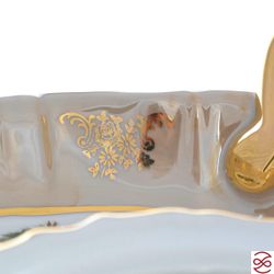 Менажница 5 секции Queen's Crown Aristokrat Охота бежевая 36 см