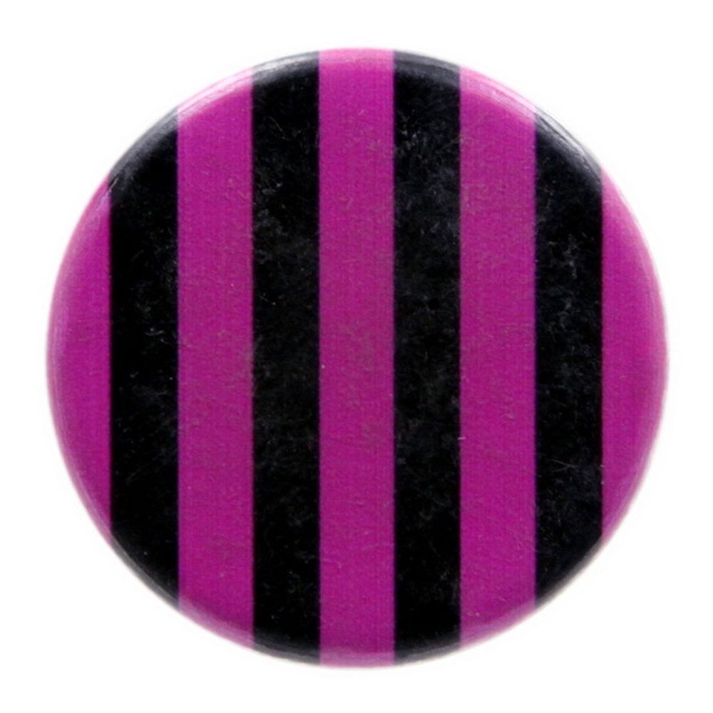 Значок Полосы ( чёрно-розовая )