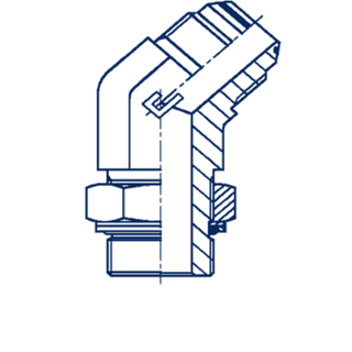 Штуцер FRA45 JIC 1.5/16 - UNF 1.5/16